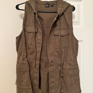 Vest with hood